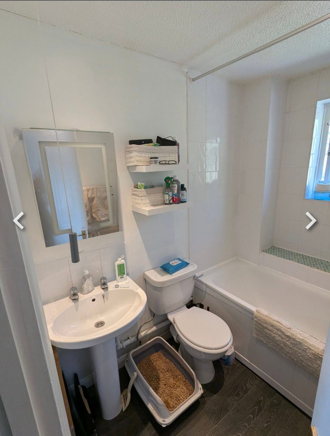 Bathroom work in progress on a recent job
